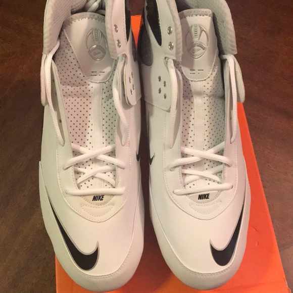 New in box Nike AIR ZOOM BLADE PRO D football cleats white black mens 315776 101 main image 4